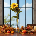 Girasole artificiale con foglie e fiori realistici, 58 cm, 3 pezzi | Floristik24.it