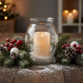 Grande candela a LED con timer, per uso esterno, luce bianca calda, Ø12,5 cm, H20 cm | Floristik24.it