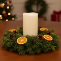 Grande candela a LED a batteria con timer, luce bianca calda, per esterni, 25 cm | Floristik24.it
