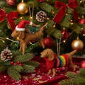 Ornamenti decorativi a forma di bassotto per albero di Natale, 16 cm, 2 pezzi | Floristik24.it