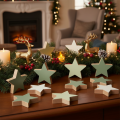 Set di stelle decorative in legno per tavolo e davanzale, 5 cm, 9 pezzi | Floristik24.it