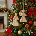 Statuette di angelo da appendere all'albero di Natale, 10 cm, 12 pezzi | Floristik24.it