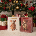 Sacchetto regalo natalizio con motivo a topo, 16 cm, 2 pezzi | Floristik24.it