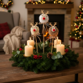 Statuetta decorativa di renna con pompon, mollette natalizie da 24 cm, 12 pezzi | Floristik24.it
