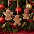 Decorazioni pendenti, statuine artificiali di pan di zenzero, 7 cm, 3 pezzi | Floristik24.it