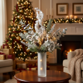Decorazione invernale artificiale a forma di ramo con bacche e pigne, 60 cm. | Floristik24.it