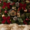 Decorazione per albero di Natale: flacone di profumo e rossetto con stampa leopardata, 11 cm, 2 pezzi | Floristik24.it