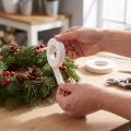 Nastro floreale, bianco, 13 mm, 2 pezzi | Floristik24.it