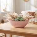 Ciotola decorativa per piante rosa 34cm x 11cm H11cm | Floristik24.it