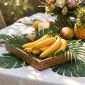 Decorazione artificiale di banana gialla, frutto artificiale come quello vero, 18 cm | Floristik24.it