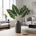 Alocasia Elephant Ear Arrow Leaf Piante Artificiali Verde 55cm | Floristik24.it