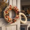 Ghirlanda di paglia per fioristi per ghirlande creative per porte e decorazioni stagionali 25/4 cm 2 pezzi | Floristik24.it