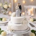 Coppia che festeggia l'anniversario di matrimonio d'argento, 10 cm. | Floristik24.it