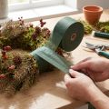 Nastro da imballaggio Nastro romano Nastro da imballaggio romano Tessuto non tessuto verde 6 cm 100 m | Floristik24.it