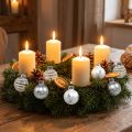 Mini palline di Natale bianche, argento vero vetro Ø3cm 9 pz | Floristik24.it