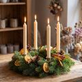 Candele in PURA cera candele stick crema Sahara 250/23mm cera naturale 4 pz | Floristik24.it