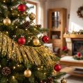 Orpello Oro chiaro Decorazione per Albero Di Natale 50cm | Floristik24.it