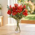 Decorazione di papaveri Papavero artificiale rosso 45 cm mazzo con 3 pezzi | Floristik24.it