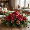 Rosa in schiuma Ø7,5 cm rossa 18 pz | Floristik24.it
