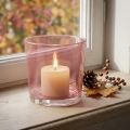 Vaso in vetro Ø10cm H8.5cm rosa antico | Floristik24.it