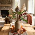 Deco carciofo viola pianta artificiale decorazione autunnale Ø7,5cm H42cm | Floristik24.it
