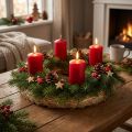 Ghirlanda in paglia naturale da 35 cm, base per ghirlande decorative, corona dell'Avvento e decorazione per tutto l'anno, set da 10 | Floristik24.it