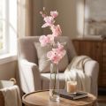 Orchidea Phalaenopsis artificiale 6 fiori rosa 70 cm | Floristik24.it