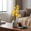 Piccola orchidea Phalaenopsis artificiale gialla 30 cm | Floristik24.it