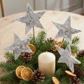 Stelle di betulla su filo Stelle corteccia di betulla bianca 6 cm 24 pz | Floristik24.it