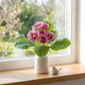 Primule Fiori Artificiali Primule Rosa H25cm | Floristik24.it