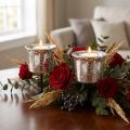 Portacandele per tealight argento Ø6cm H10cm 2pz | Floristik24.it