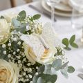 Decorazione farfalla in bianco su clip 7,5 cm x 7 cm 4 pezzi | Floristik24.it