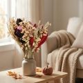 Mazzo di fiori secchi di fiori selvatici in rosa naturale L30 cm | Floristik24.it