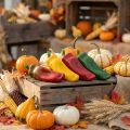 Decorazione vetrina Paprika, decorazione vegetale, colori assortiti, H14cm, 4 pezzi | Floristik24.it