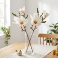 Magnolia bianco artificiale boccioli di fiori decorazione ramo H40cm 2 pezzi | Floristik24.it