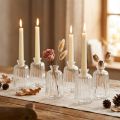 Bottiglie decorative candeliere mini vasi in vetro H11cm 6 pz | Floristik24.it