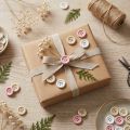 Bottoni decorativi per lavori artigianali in legno Ø2cm Crema Rosa Bianco 210 pz | Floristik24.it