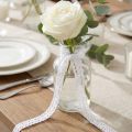 Nastro decorativo in pizzo bianco all'uncinetto nastro per gioielli in pizzo W12mm L20m | Floristik24.it