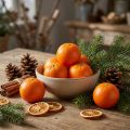 Mandarini artificiali decorativi in rete, aspetto ingannevolmente realistico, Ø5 cm, set da 12, perfetti per l'arredamento della casa e le vetrine dei negozi | Floristik24.it