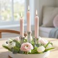 Candele bastoncino corto colore rosa chiaro 21×110mm 6 pz | Floristik24.it