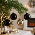 Mini palline di Natale in vetro nero da 30 mm, 9 pezzi | Floristik24.it