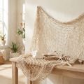 Rete in macramè, decorazione estiva a tema nautico, 85–90x100 cm | Floristik24.it