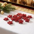 Decorazione sparsa stelle rosse 2,5 cm mica 96 pz | Floristik24.it