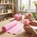 Carta crespa per fioristi rosa chiaro 50x250cm | Floristik24.it
