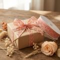 Nastro decorativo in pizzo 22mm 20m salmone | Floristik24.it