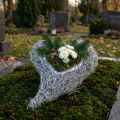 Cuore di vite lavato bianco 16 cm x 21 cm 1 pz | Floristik24.it