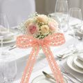 Nastro regalo per la decorazione uncinetto pizzo salmone 12mm 20m | Floristik24.it