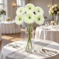 Gerbera artificiale bianca 62 cm 6 pz | Floristik24.it