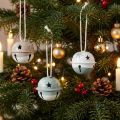 Campanelli di metallo Campanelli di Natale Menta Beige Ø3cm 16pz | Floristik24.it