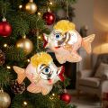 Pesce di vetro pinto Addobbo per albero di Natale A9,5cm 2pz | Floristik24.it
